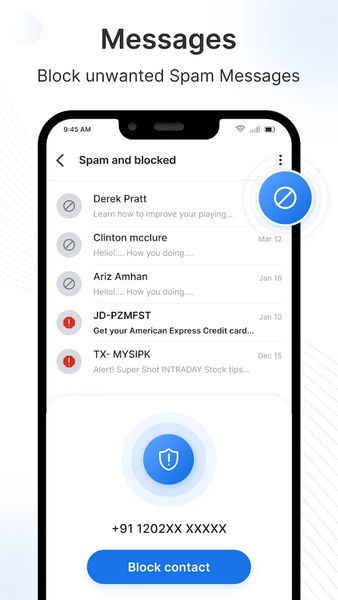 Messages: SMS Text Messenger - عکس برنامه موبایلی اندروید