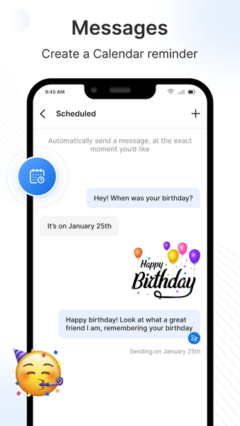 Messages: SMS Text Messenger - عکس برنامه موبایلی اندروید