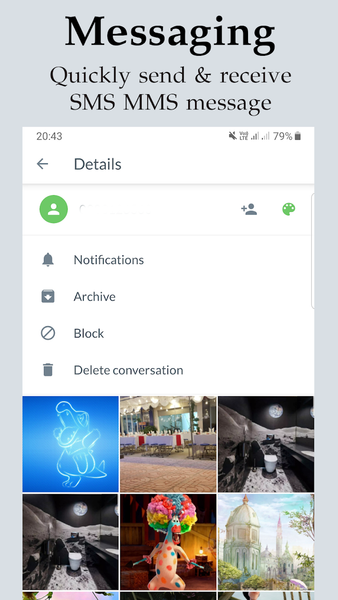 Messages: SMS & MMS - Image screenshot of android app