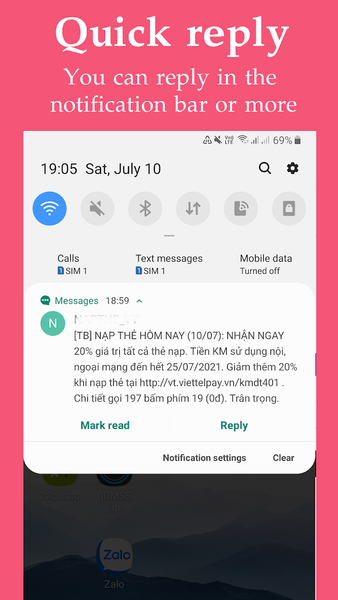 Messages: SMS & MMS - Image screenshot of android app