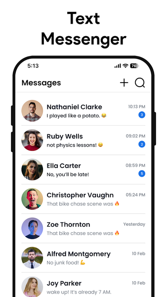 Messages: SMS Messenger - عکس برنامه موبایلی اندروید