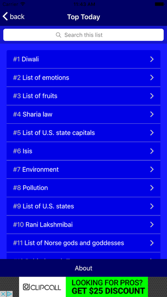 LITE GUIDE Simple English Wiki - Image screenshot of android app