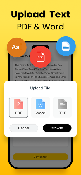 Text to Handwriting Converter - Image screenshot of android app