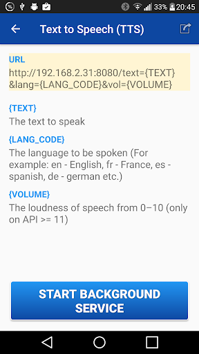 Text to Speech (TTS) - عکس برنامه موبایلی اندروید