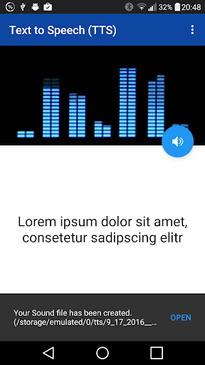 Text to Speech (TTS) - عکس برنامه موبایلی اندروید