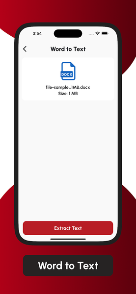 Convert PDF to TXT text - Image screenshot of android app