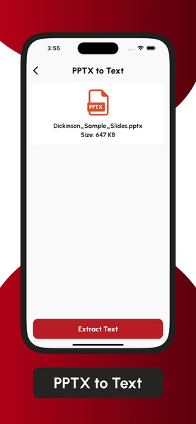 Convert PDF to TXT text - Image screenshot of android app
