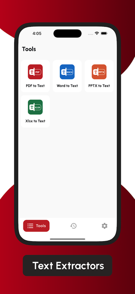 Convert PDF to TXT text - Image screenshot of android app