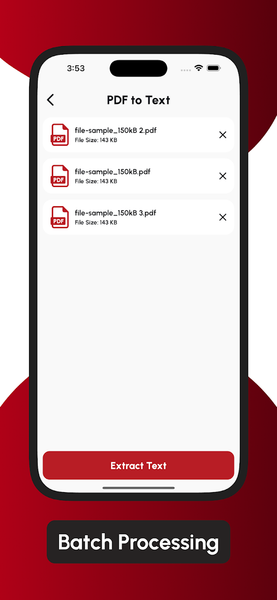 Convert PDF to TXT text - Image screenshot of android app