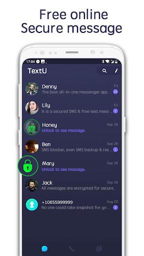 TextU - Private SMS Messenger - عکس برنامه موبایلی اندروید