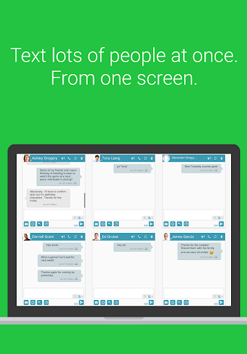 Send SMS/MMS Messages from PC - Image screenshot of android app
