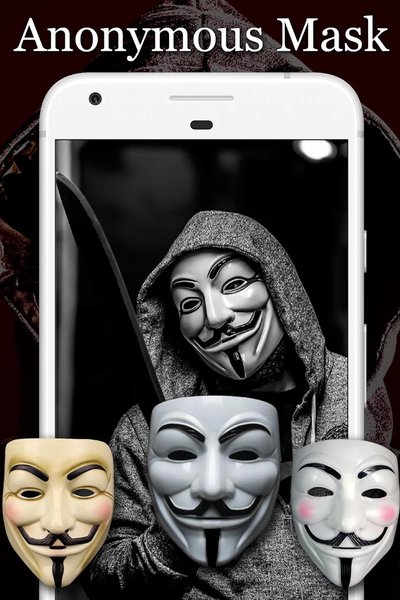 Anonymous Mask Photo Editor - Image screenshot of android app
