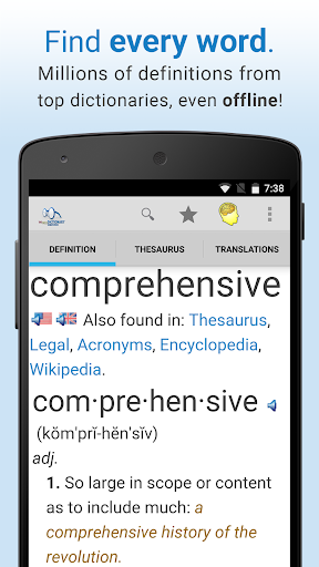 Dictionary - Image screenshot of android app