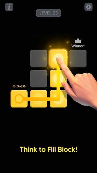 Single Line Block Fill Puzzle - Gameplay image of android game