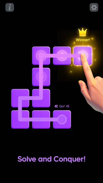 Single Line Block Fill Puzzle - Gameplay image of android game