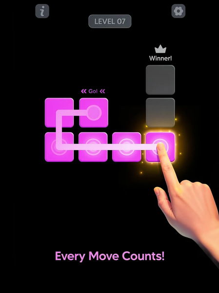 Single Line Block Fill Puzzle - Gameplay image of android game