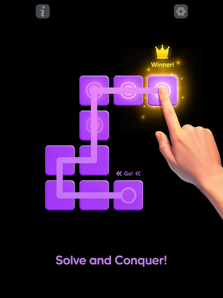 Single Line Block Fill Puzzle - Gameplay image of android game