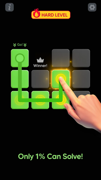 Single Line Block Fill Puzzle - Gameplay image of android game