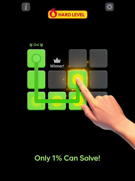 Single Line Block Fill Puzzle - Gameplay image of android game