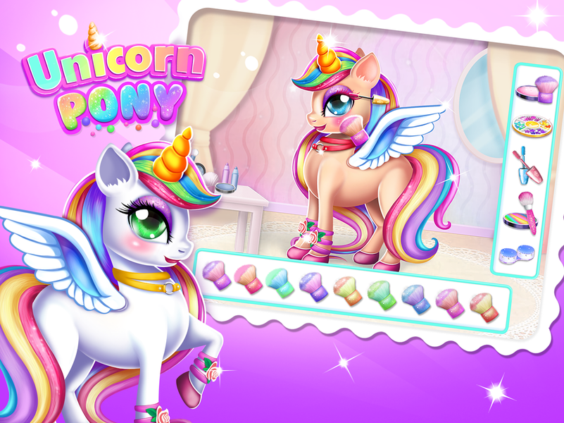 Unicorn Dress up Girls Game - Gameplay image of android game