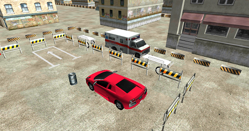Ambulance 3D Parking Game - Gameplay image of android game