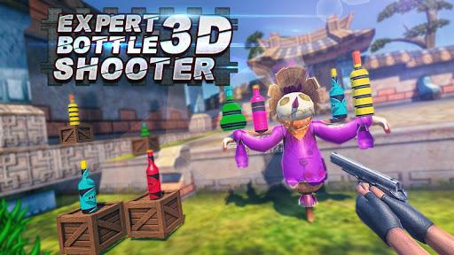 Expert Bottle Shooter 3d  Free Gun Shooting Games - Gameplay image of android game