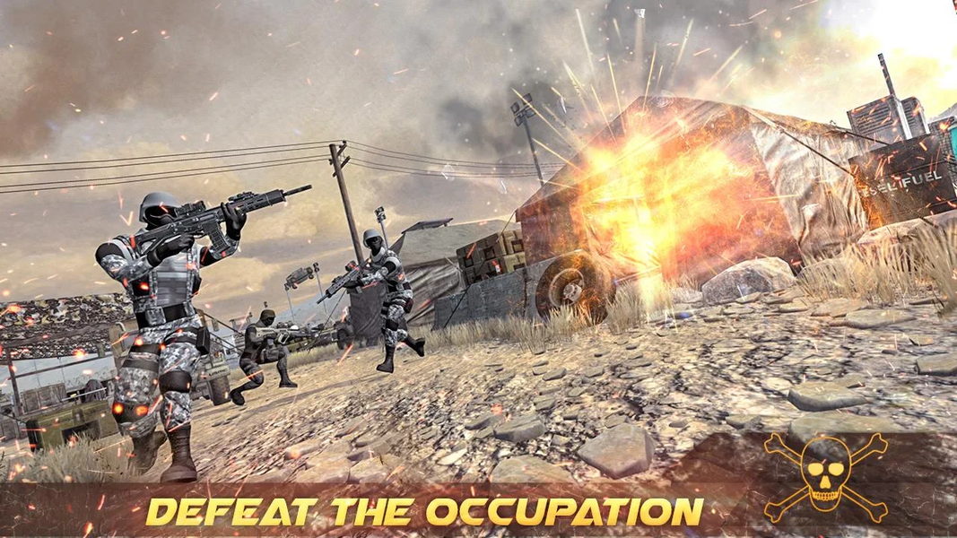 Modern Action commando combat - عکس بازی موبایلی اندروید