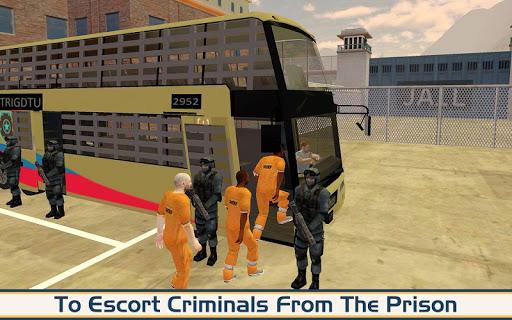 Angry Criminals Transport: Police Bus Sim - Gameplay image of android game