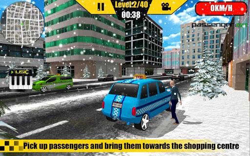 Black Friday Holiday Snow Taxi - Gameplay image of android game