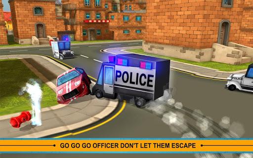 Blocky Cop Pursuit Terrorist - Gameplay image of android game