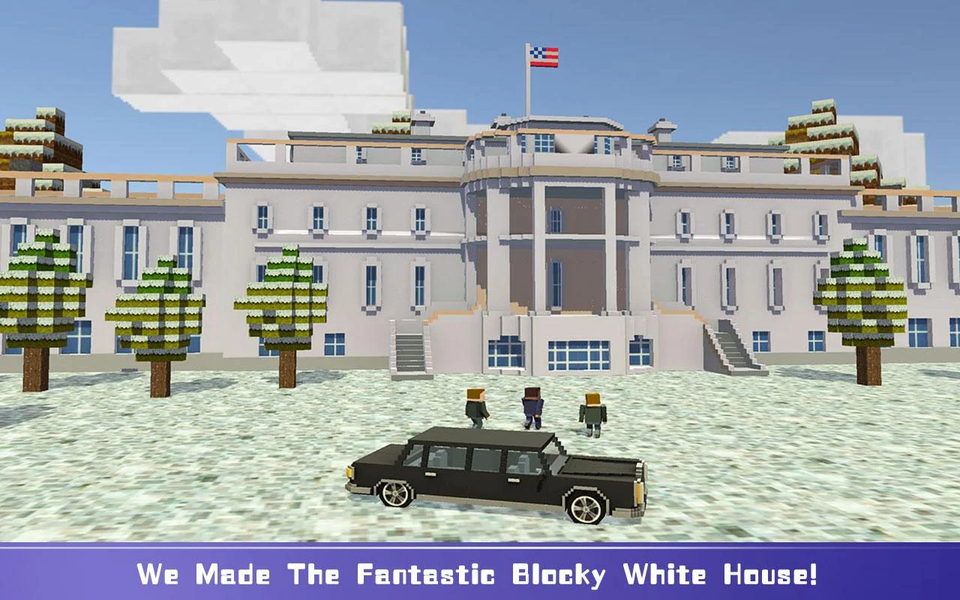 Blocky Security: USA President - Image screenshot of android app