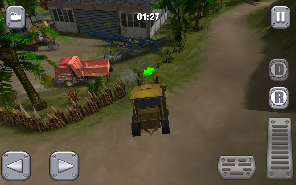 Bull Dozer Driver 3D: Offroad - Gameplay image of android game