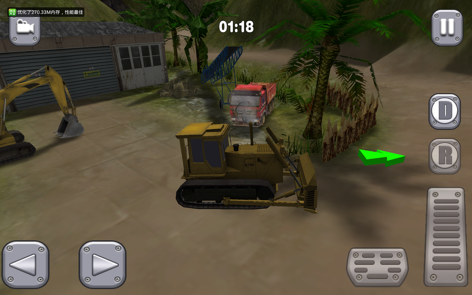 Bull Dozer Driver 3D: Offroad - Gameplay image of android game