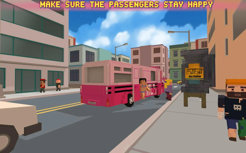 Bus Simulator City Craft - Gameplay image of android game