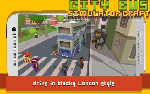City Bus Simulator Craft - Gameplay image of android game