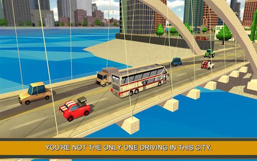 Coach Bus Simulator Craft - Gameplay image of android game