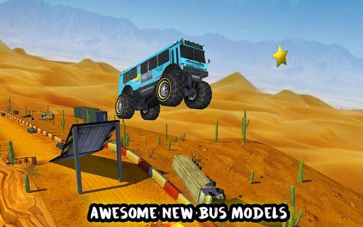 Crazy Monster Bus Stunt Race - Gameplay image of android game