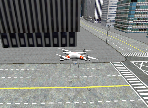 3D Drone Flight Simulator Game - Gameplay image of android game