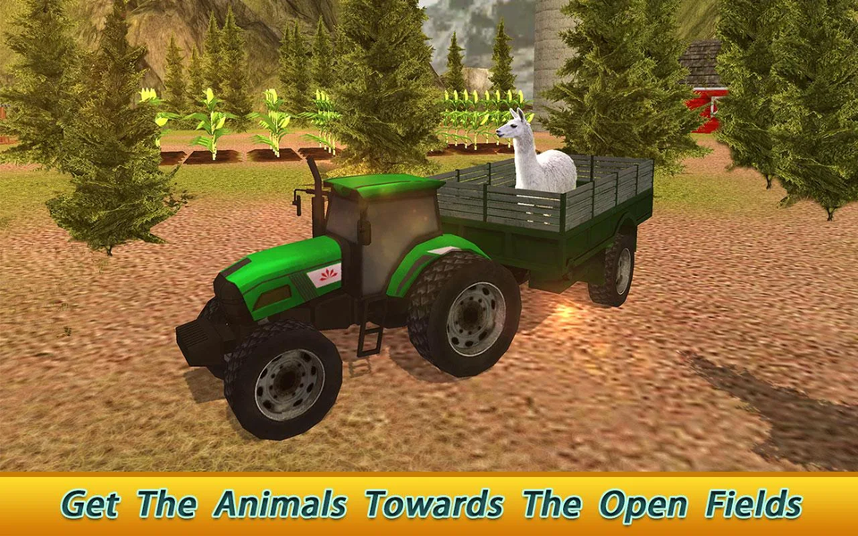 Farming Animals Tractor Cargo - Gameplay image of android game