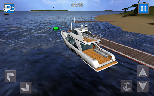 Fast Police Powerboat Parking - Gameplay image of android game