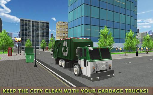 Garbage Truck Simulator PRO 2017 - Gameplay image of android game