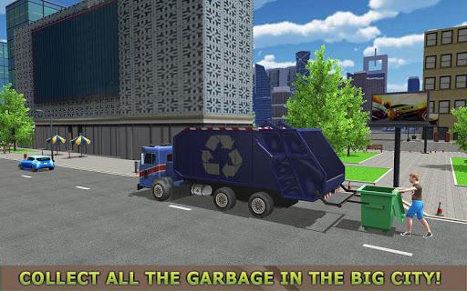 Garbage Truck Simulator PRO 2017 - Gameplay image of android game