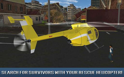 Helicopter Hero: Hurricane Disaster - Gameplay image of android game