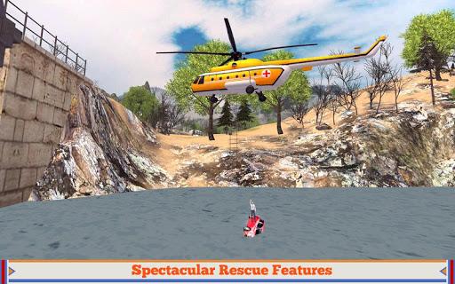 Hill Rescue Helicopter 16 - Gameplay image of android game