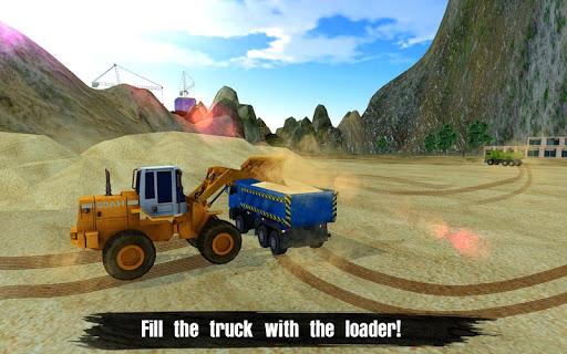 Loader & Dump Truck Hill SIM - Gameplay image of android game