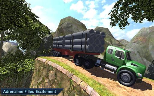 Cargo Truck 4x4 Hill Transport - Gameplay image of android game