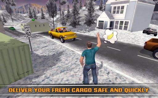 Offroad Snow Truck Legends - Gameplay image of android game