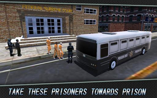 3D Police Bus Prison Transport - Gameplay image of android game