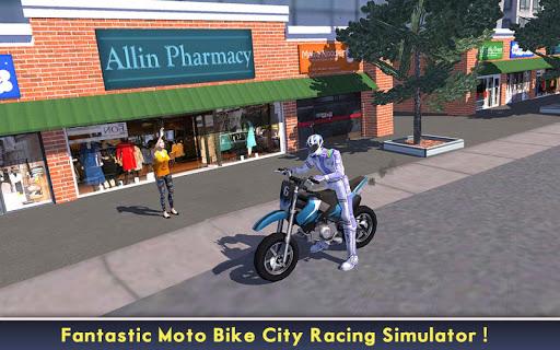 Power Racer City Moto Bike SIM - Gameplay image of android game