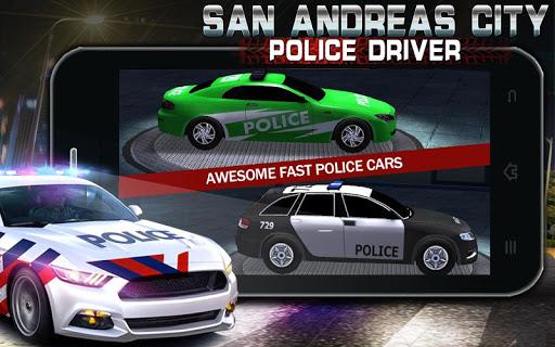SAN ANDREAS City Police Driver - Gameplay image of android game